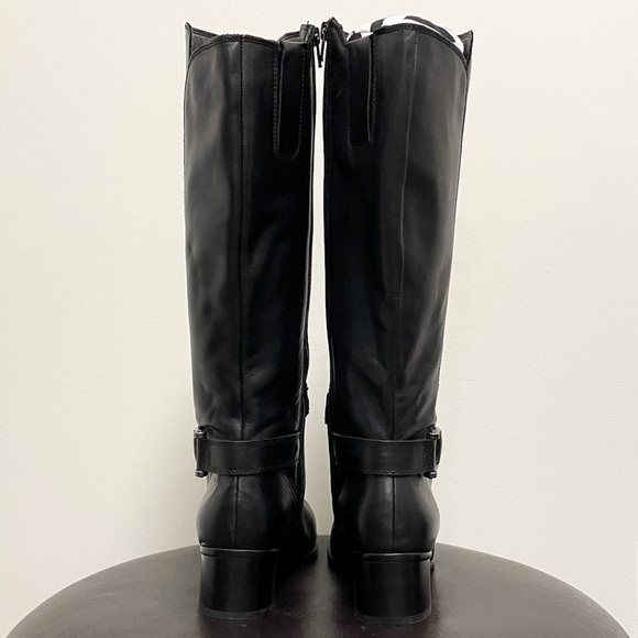 Naturalizer Black Leather Dane Boots 6.5 GUC 2 Inch Heel Mid Calf *no box* - Picture 7 of 12